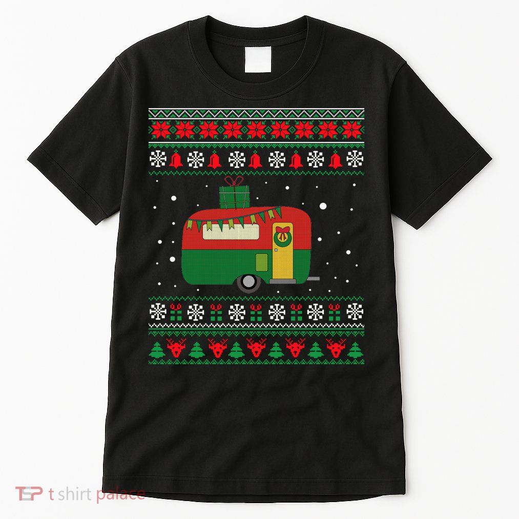 Christmas Sweater Funny Camping Camper Gift Tall T-Shirt