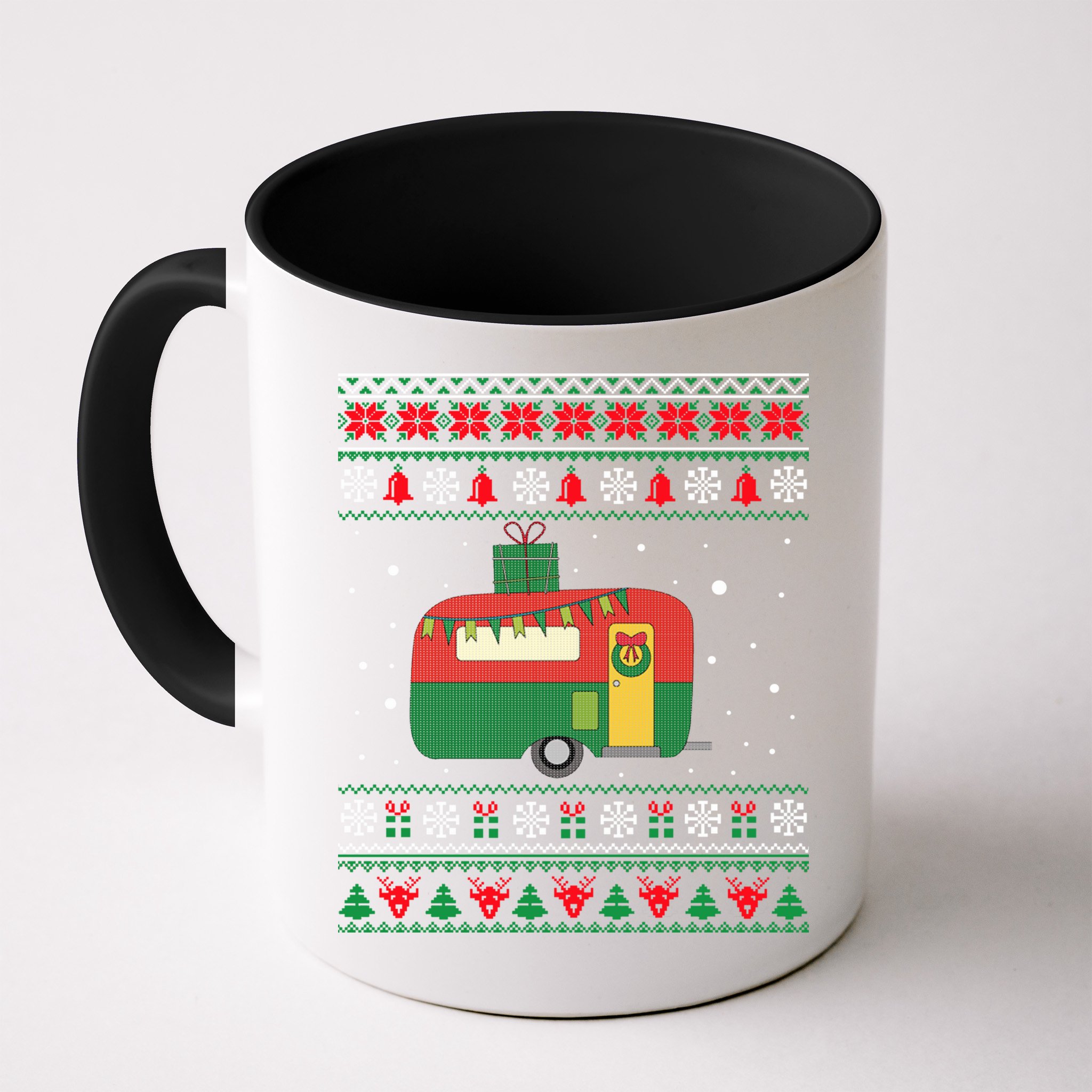 Christmas Sweater Funny Camping Camper Gift Mug