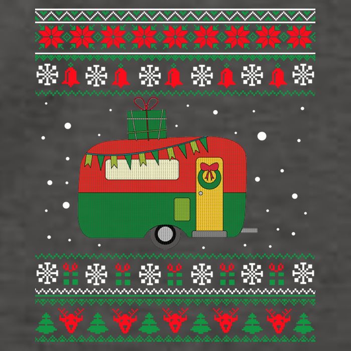 Christmas Sweater Funny Camping Camper Gift Vector Backpack