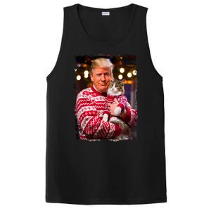 Christmas Sweater Funny Trump For Cat Lovers Xmas Pajamas Gift PosiCharge Competitor Tank