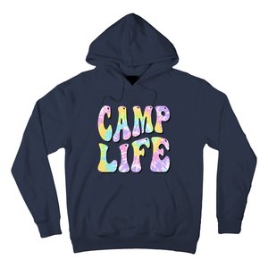 Camping Summer For Summer Camp Tiedie Retro Hoodie