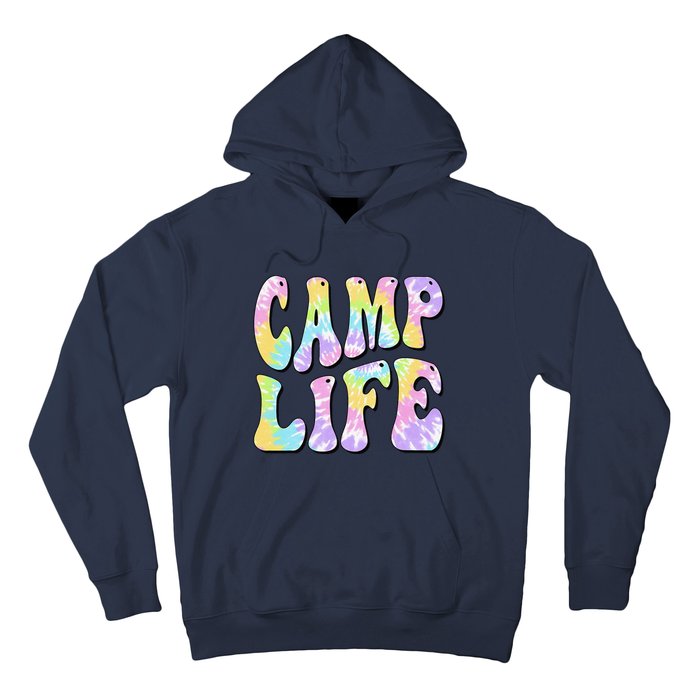 Camping Summer For Summer Camp Tiedie Retro Hoodie