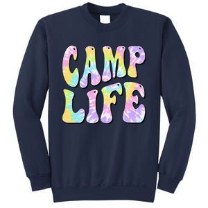 Camping Summer For Summer Camp Tiedie Retro Sweatshirt