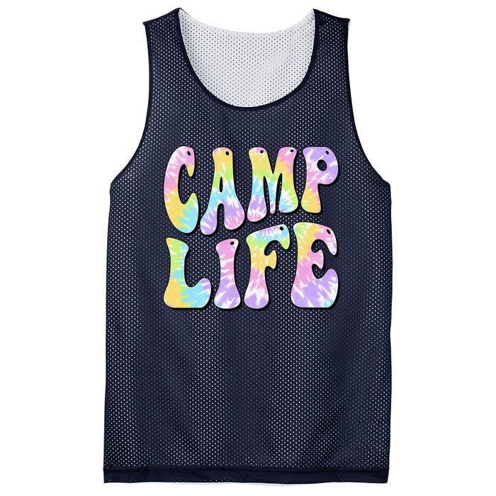 Camping Summer For Summer Camp Tiedie Retro Mesh Reversible Basketball Jersey Tank