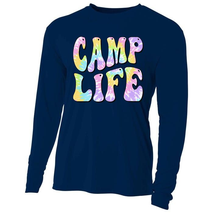 Camping Summer For Summer Camp Tiedie Retro Cooling Performance Long Sleeve Crew