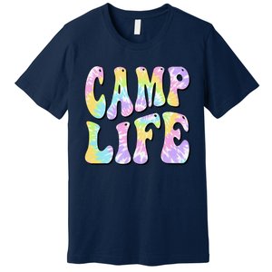 Camping Summer For Summer Camp Tiedie Retro Premium T-Shirt