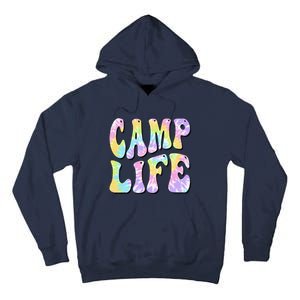 Camping Summer For Summer Camp Tiedie Retro Tall Hoodie