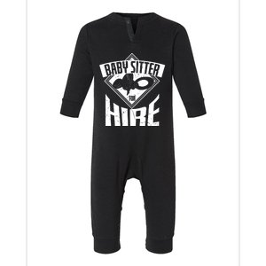 Cool Sitter For Hire Sitting Sitters Gift Infant Fleece One Piece