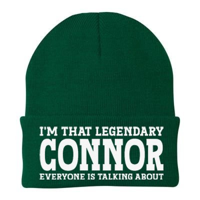 Connor Surname Funny Team Family Last Name Connor Knit Cap Winter Beanie