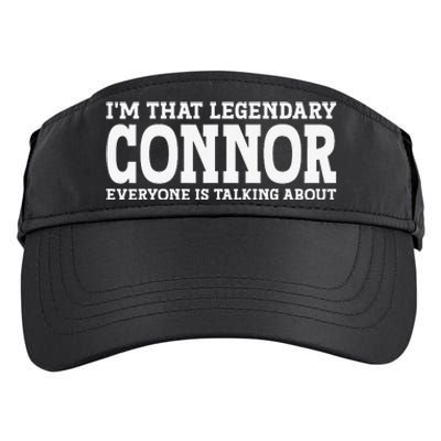 Connor Surname Funny Team Family Last Name Connor Adult Drive Performance Visor