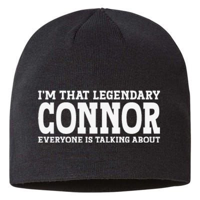 Connor Surname Funny Team Family Last Name Connor Sustainable Beanie