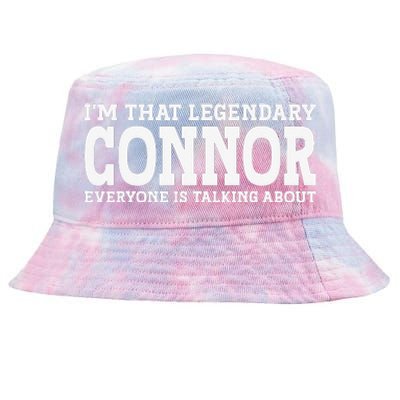 Connor Surname Funny Team Family Last Name Connor Tie-Dyed Bucket Hat