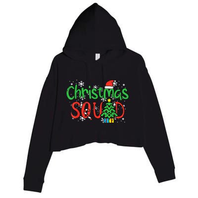 Christmas Squad Family Xmas Crew Gift Crop Fleece Hoodie