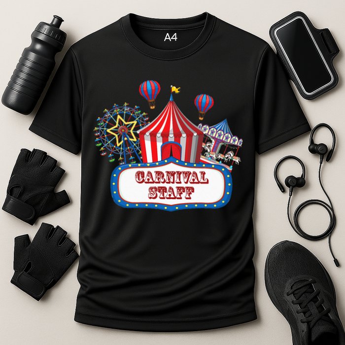 Carnival Staff For Circus Event Staff & Ringmaster Lover Cooling Performance Crew T-Shirt