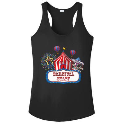 Carnival Staff For Circus Event Staff & Ringmaster Lover Ladies PosiCharge Competitor Racerback Tank