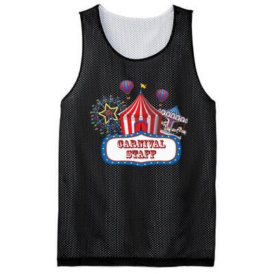 Carnival Staff For Circus Event Staff & Ringmaster Lover Mesh Reversible Basketball Jersey Tank