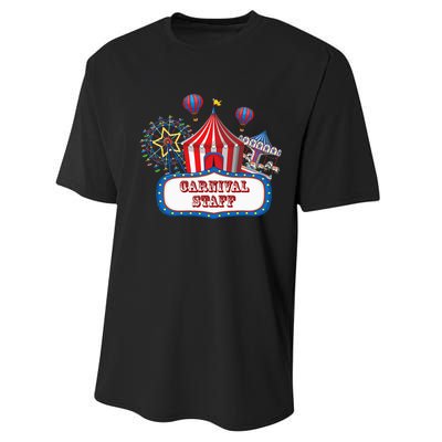 Carnival Staff For Circus Event Staff & Ringmaster Lover Performance Sprint T-Shirt