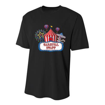 Carnival Staff For Circus Event Staff & Ringmaster Lover Youth Performance Sprint T-Shirt