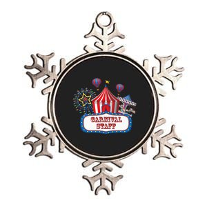 Carnival Staff For Circus Event Staff & Ringmaster Lover Metallic Star Ornament