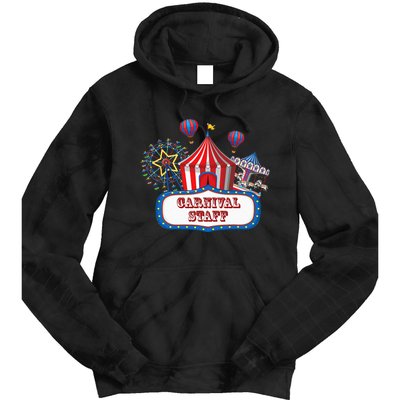 Carnival Staff For Circus Event Staff & Ringmaster Lover Tie Dye Hoodie