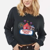 Carnival Staff For Circus Event Staff & Ringmaster Lover Cropped Pullover Crew