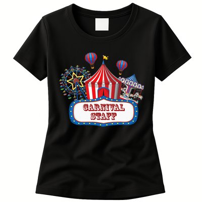 Carnival Staff For Circus Event Staff & Ringmaster Lover Womens T-Shirt