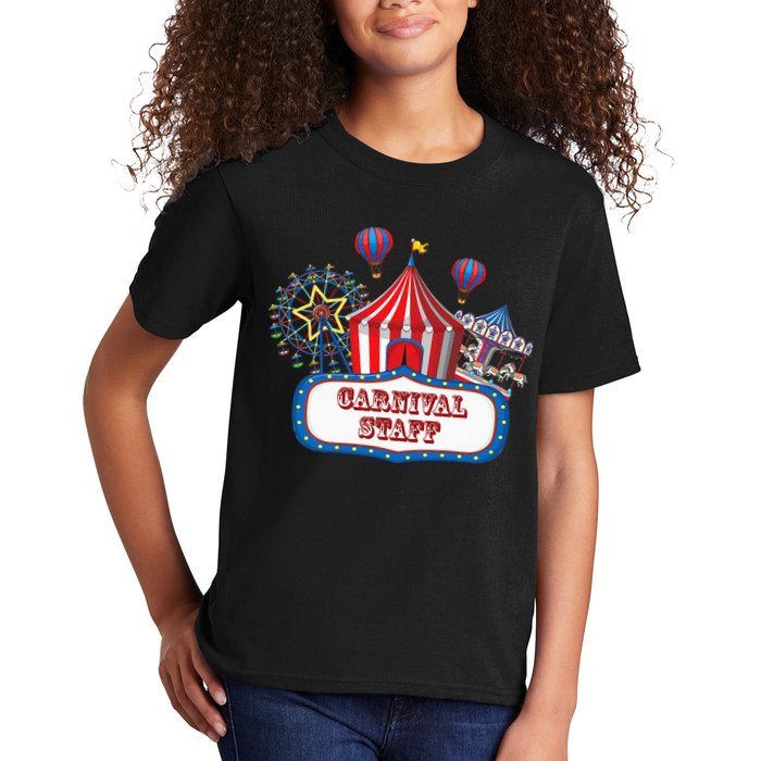Carnival Staff For Circus Event Staff & Ringmaster Lover Kids T-Shirt