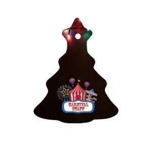 Carnival Staff For Circus Event Staff & Ringmaster Lover Ceramic Tree Ornament