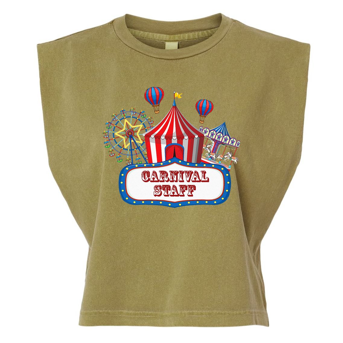 Carnival Staff For Circus Event Staff & Ringmaster Lover Garment-Dyed Women's Muscle Tee
