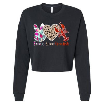 Crawfish Season Funny Crayfish Cook Lobsters Gift Cropped Pullover Crew