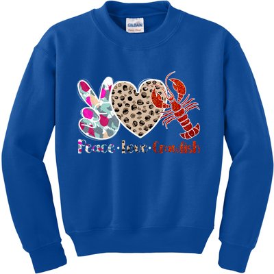 Crawfish Season Funny Crayfish Cook Lobsters Gift Kids Sweatshirt