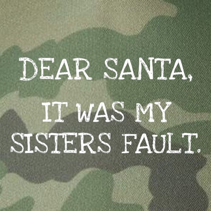 Christmas Sisters Fault Siblings Joke Legacy Tie Dye Trucker Hat