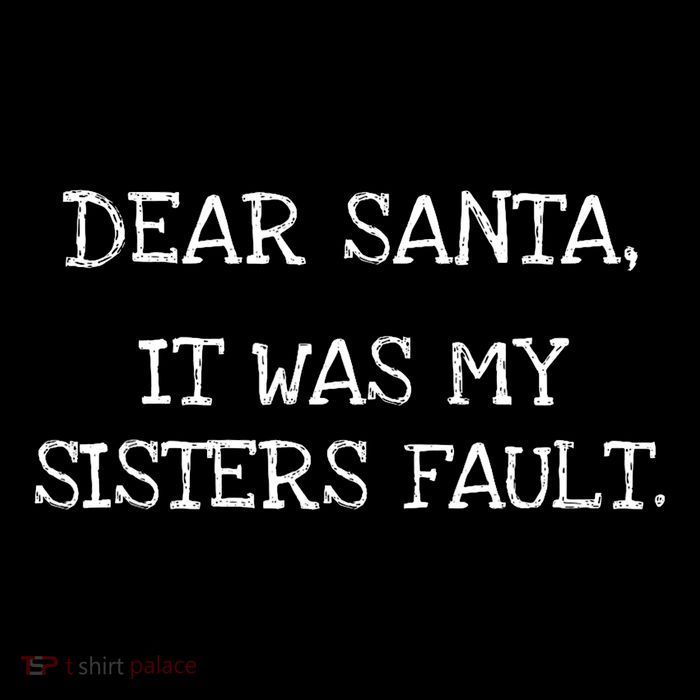 Christmas Sisters Fault Siblings Joke Mug