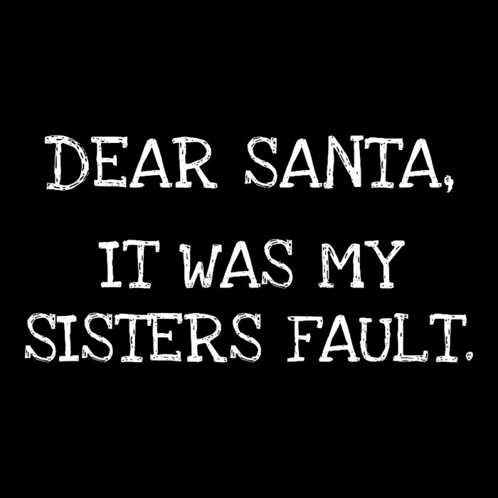 Christmas Sisters Fault Siblings Joke 16 in Basic Backpack