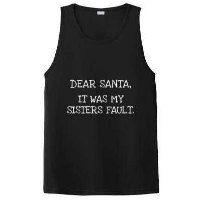 Christmas Sisters Fault Siblings Joke PosiCharge Competitor Tank