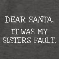 Christmas Sisters Fault Siblings Joke Vector Backpack