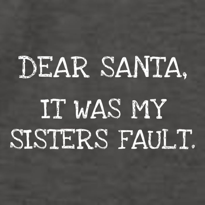 Christmas Sisters Fault Siblings Joke Vector Backpack