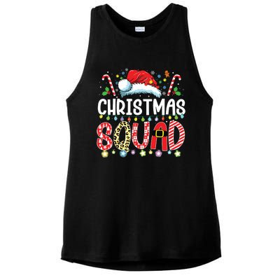 Christmas Squad Family Group Matching Christmas Pajama Party Ladies PosiCharge Tri-Blend Wicking Tank