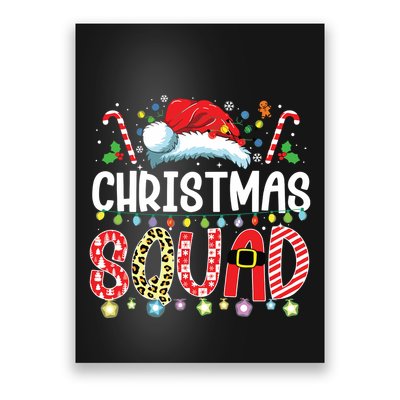 Christmas Squad Family Group Matching Christmas Pajama Party Poster