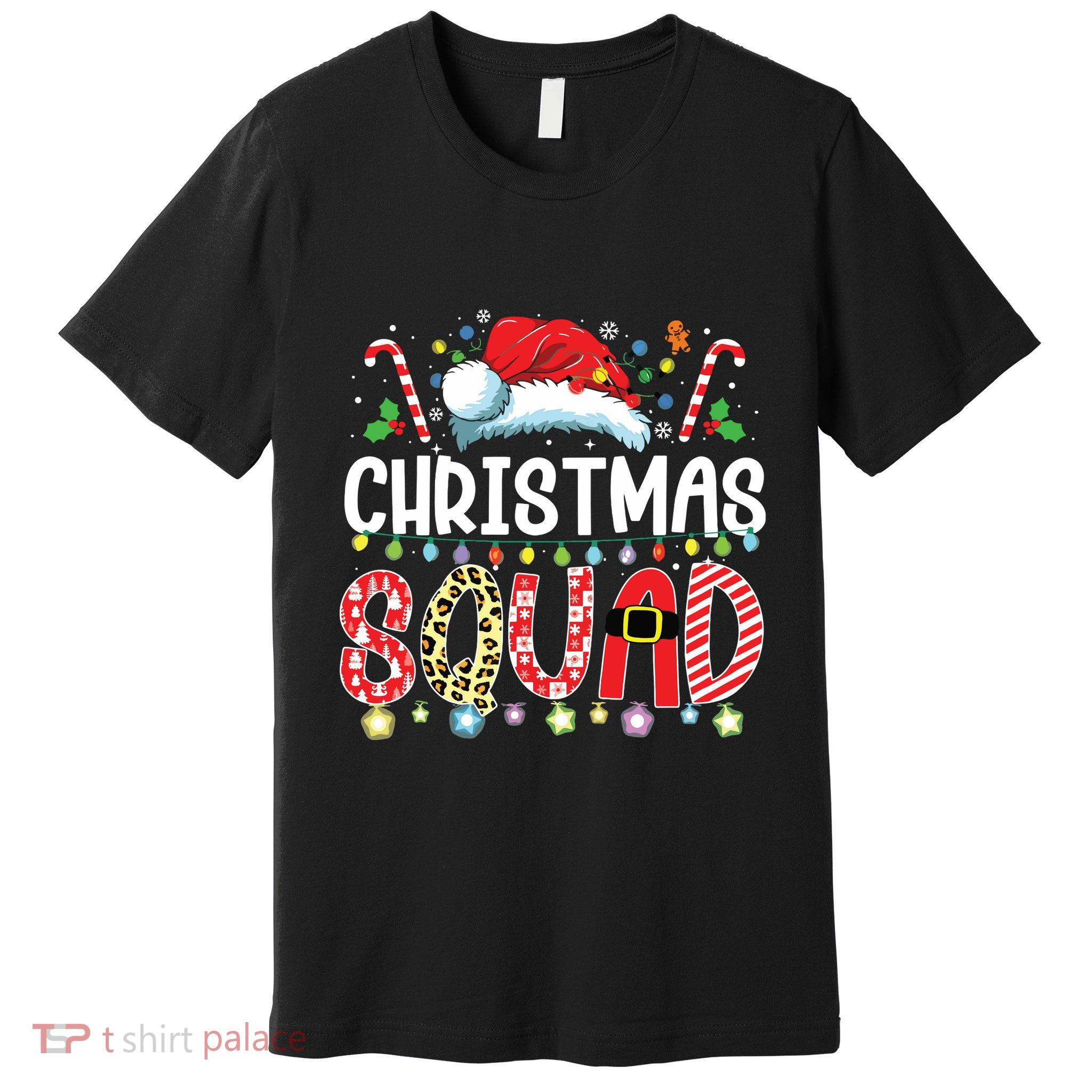Christmas Squad Family Group Matching Christmas Pajama Party Premium T-Shirt