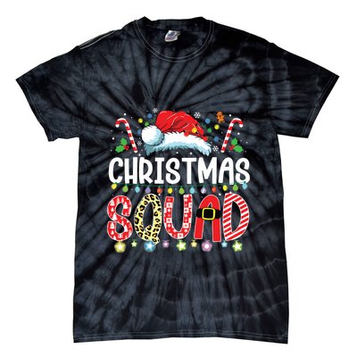 Christmas Squad Family Group Matching Christmas Pajama Party Tie-Dye T-Shirt