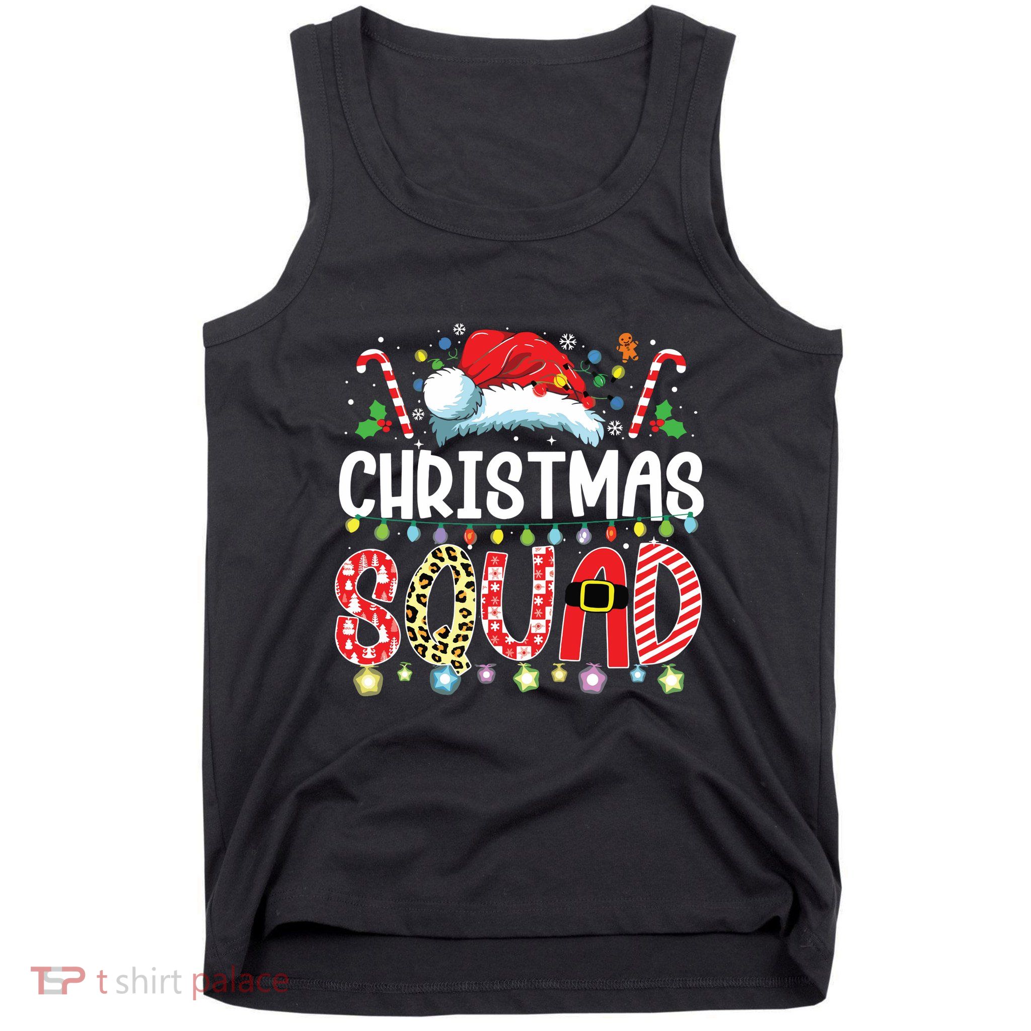 Christmas Squad Family Group Matching Christmas Pajama Party Tank Top