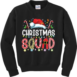 Christmas Squad Family Group Matching Christmas Pajama Party Kids Sweatshirt