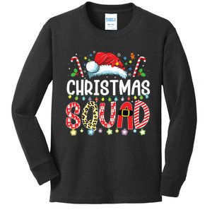 Christmas Squad Family Group Matching Christmas Pajama Party Kids Long Sleeve Shirt