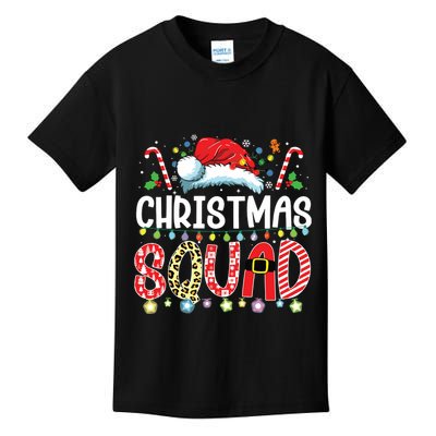 Christmas Squad Family Group Matching Christmas Pajama Party Kids T-Shirt