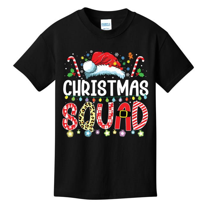 Christmas Squad Family Group Matching Christmas Pajama Party Kids T-Shirt