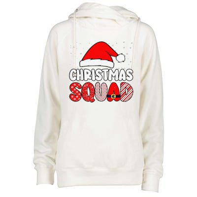 Christmas Squad Family Group Matching Christmas Party Pajama Gift Womens Funnel Neck Pullover Hood