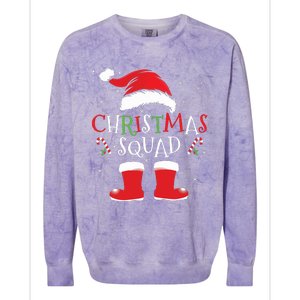 Christmas Squad Family Group Matching Christmas Party Pajama Colorblast Crewneck Sweatshirt