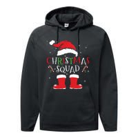 Christmas Squad Family Group Matching Christmas Party Pajama Performance Fleece Hoodie