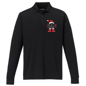 Christmas Squad Family Group Matching Christmas Party Pajama Performance Long Sleeve Polo